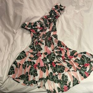 LOVERS + FRIENDS Beverly Hills Hotel One Shoulder Beachy Dress (S)